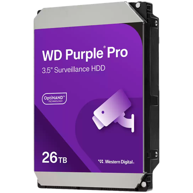 WD Tvrdi disk WD260PURP, 26 TB, 3,5", 7200 o/min, SATA